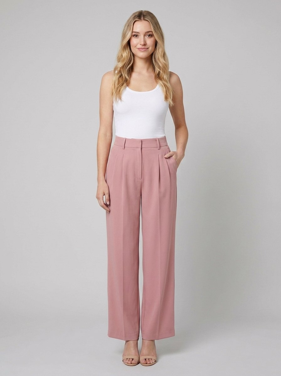 Abbi Work Trousers | Wide-Leg, High Waist, Breathable Fabric 2