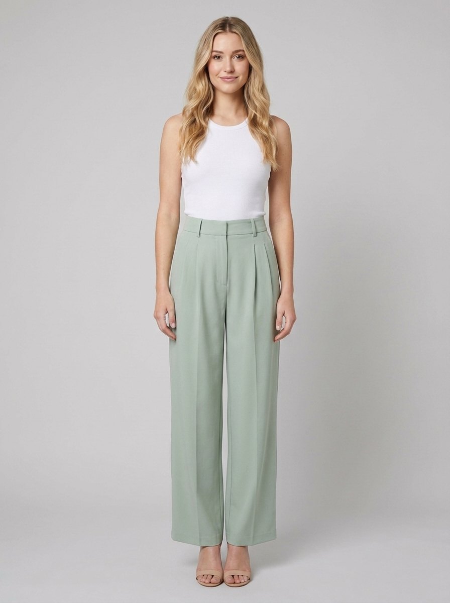 Abbi Work Trousers | Wide-Leg, High Waist, Breathable Fabric 3