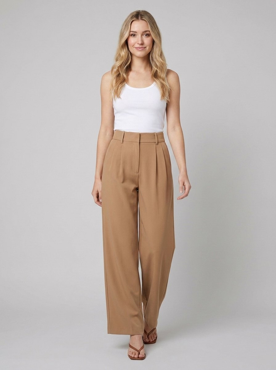 Abbi Work Trousers | Wide-Leg, High Waist, Breathable Fabric 5