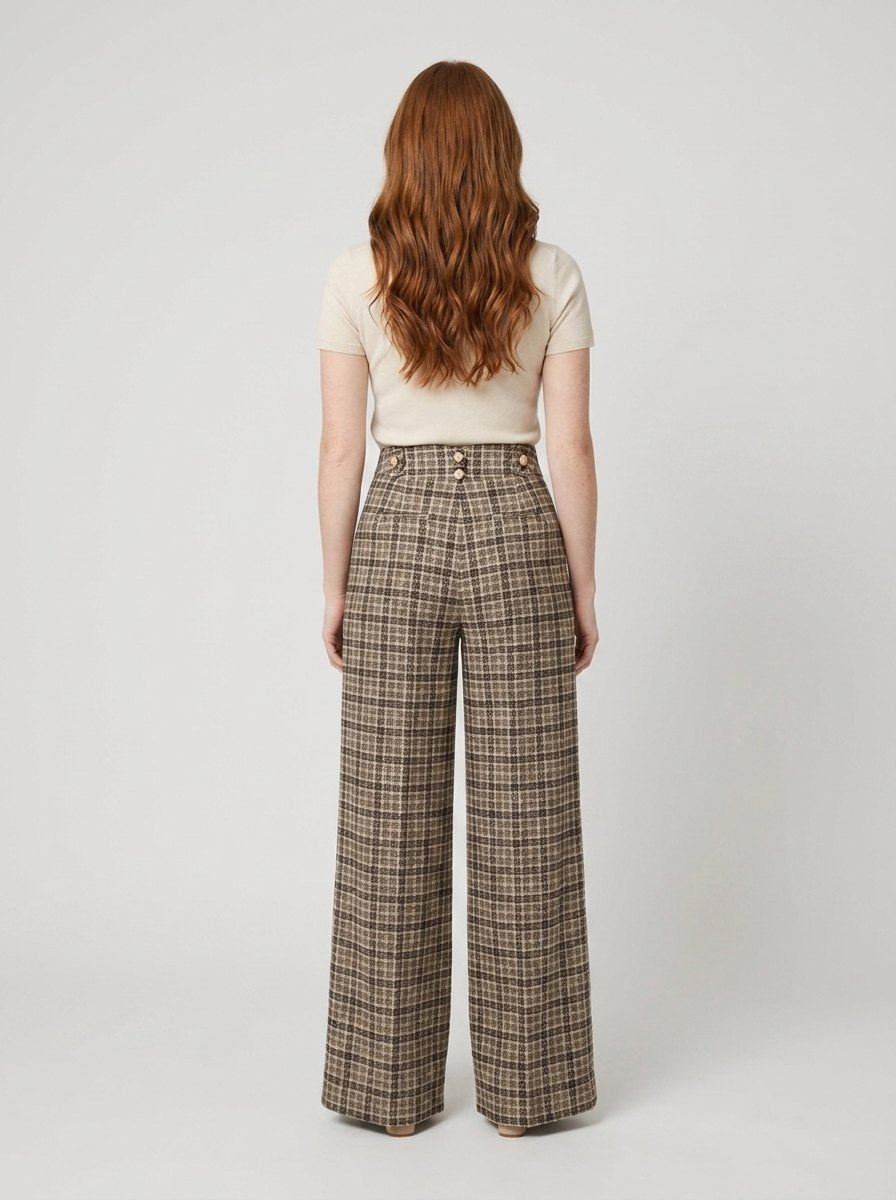 Alera Plaid Pants | Structured Fit, Durable Polyester 3
