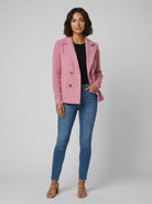 Alina Blazer | Elegant Tailored Fit with Knit Sleeves 0