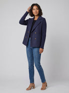 Alina Blazer | Elegant Tailored Fit with Knit Sleeves 7