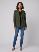 Alina Blazer | Elegant Tailored Fit with Knit Sleeves 8