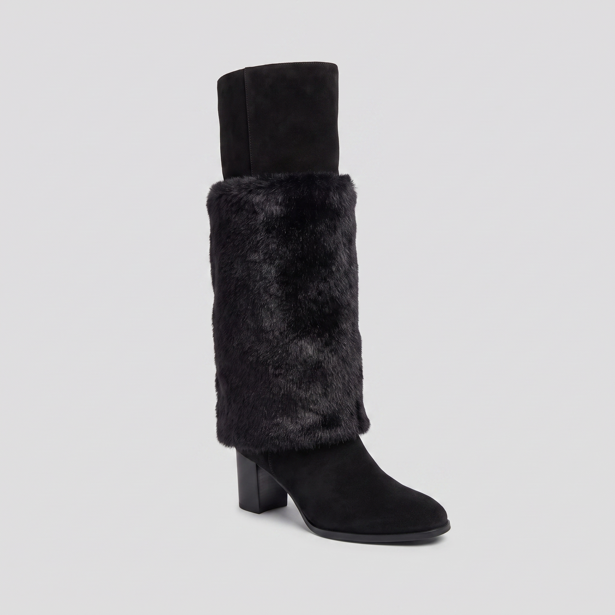 Alpi mid-calf boots with fold-over faux fur cuff 2