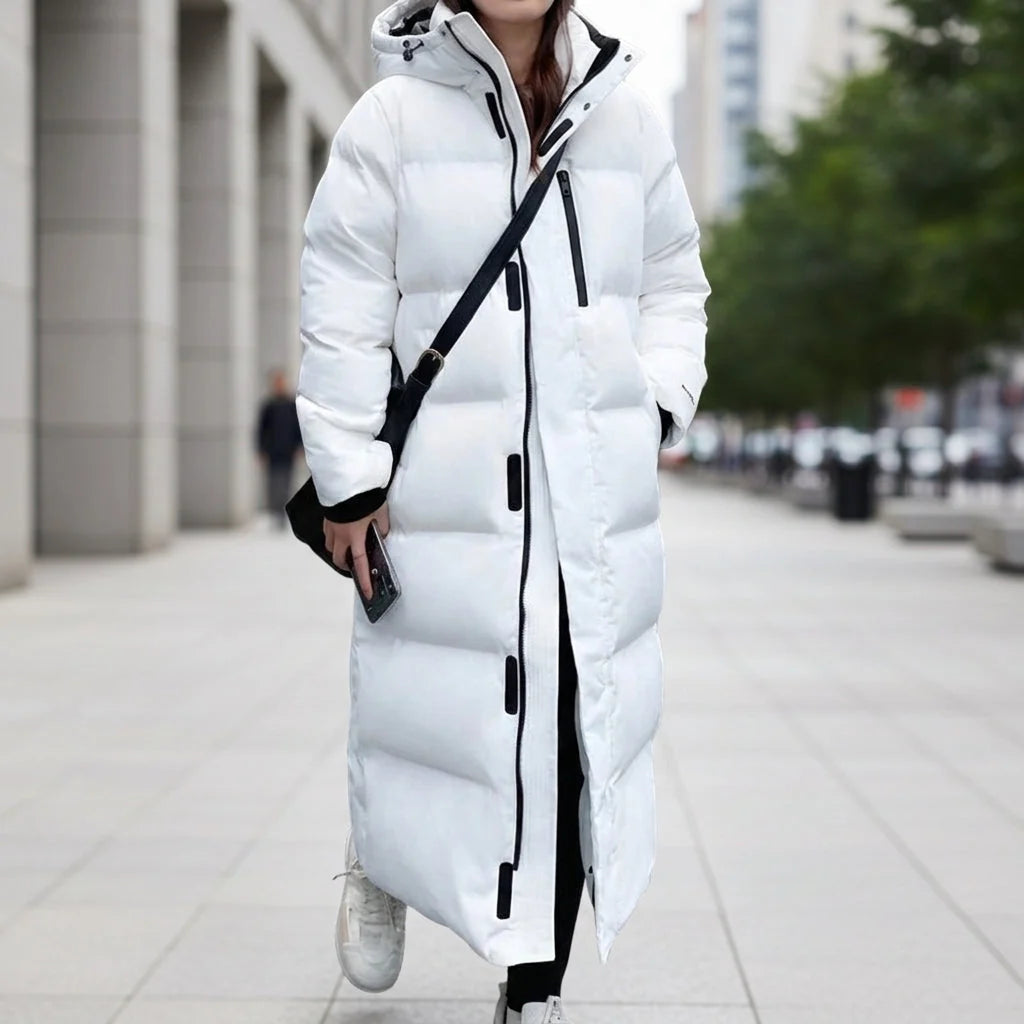 Alpine Long Quilted Hooded Puffer Parka 2