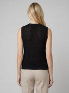 Amani Hollow Knit Tank | Lightweight White Sleeveless Top 3