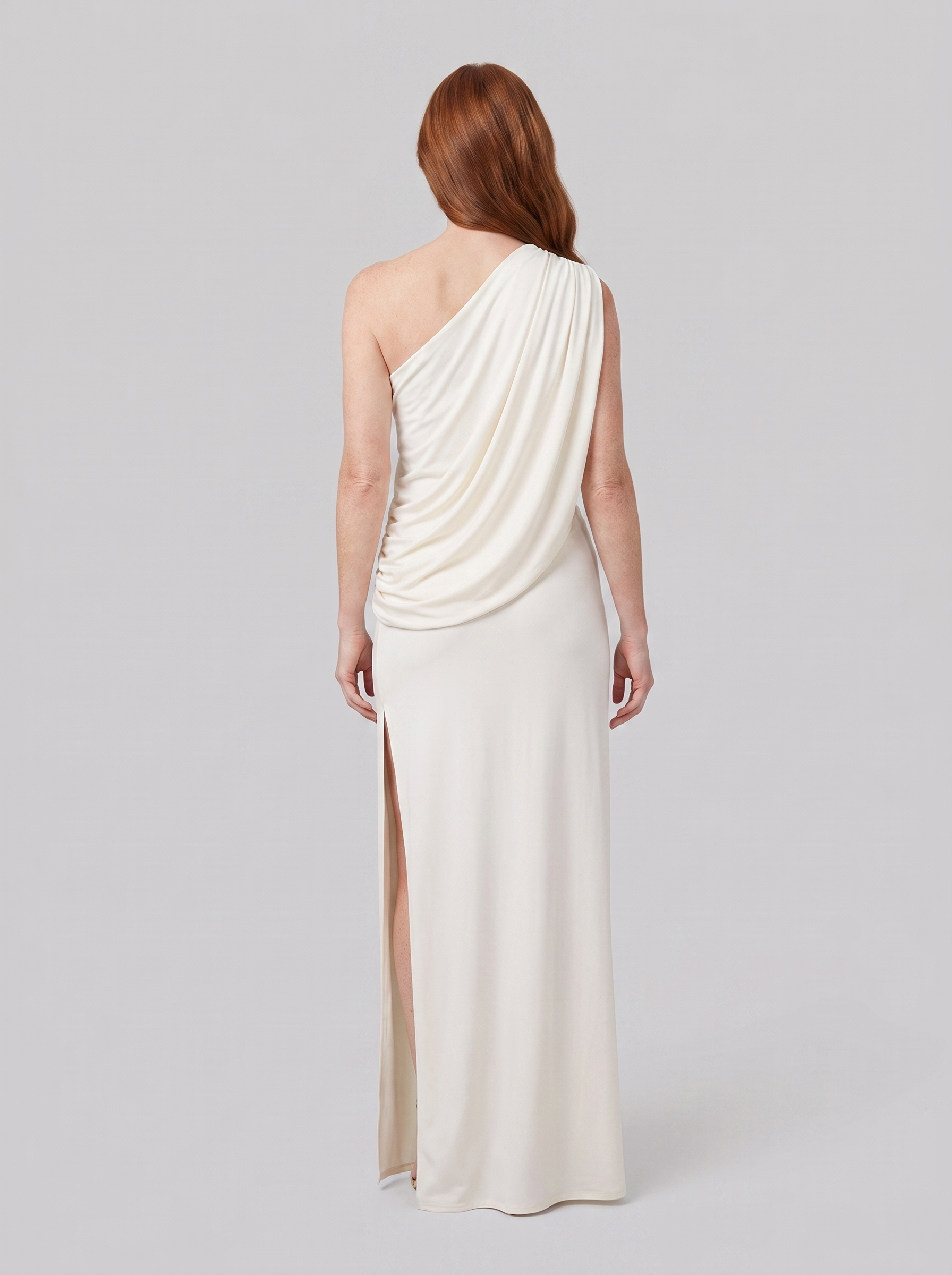 Amara one-shoulder chiffon two-piece skirt set 4