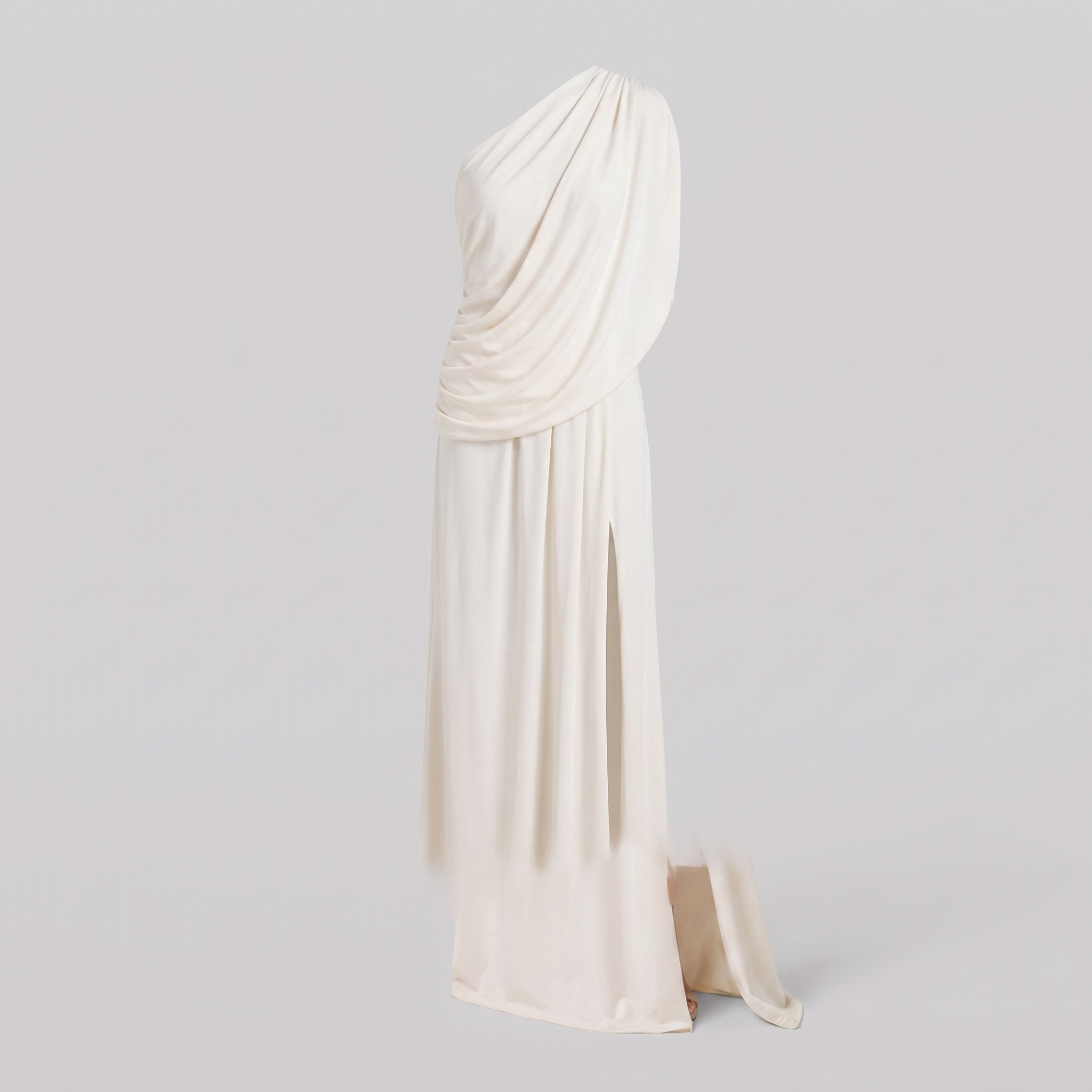 Amara one-shoulder chiffon two-piece skirt set 5