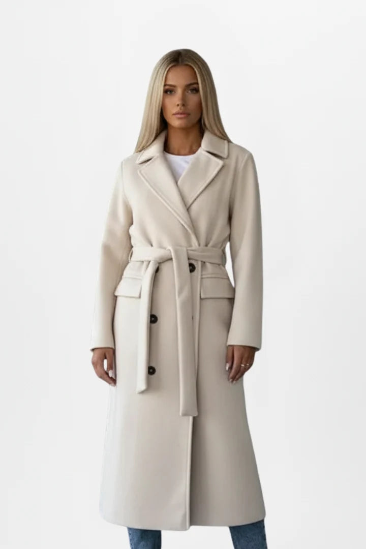 Amelia | Women's Double-Breasted Coat | Belted 0