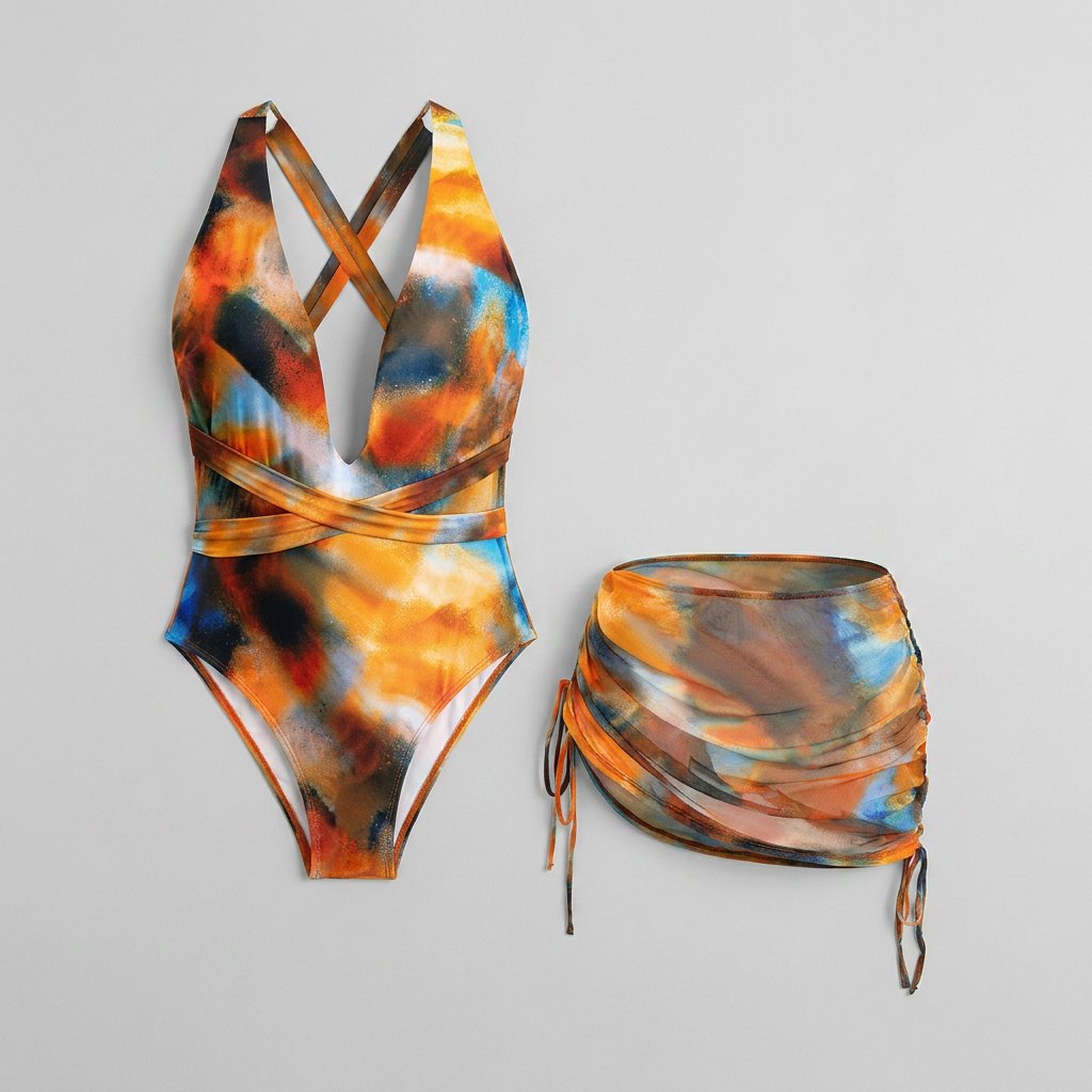 Aqua 2 Piece Swimsuit | Comfortable Jersey Blend, Slim Fit 0