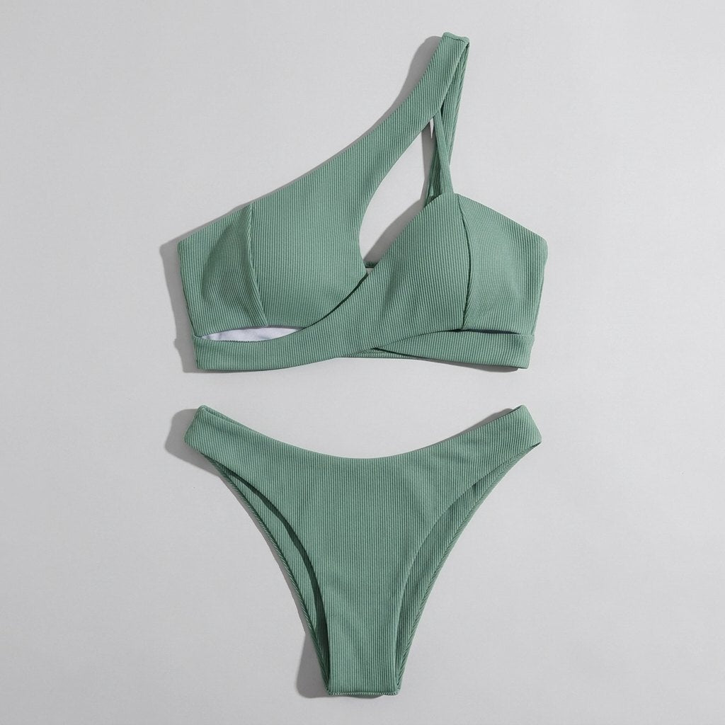 Aqua Bikini Set | Slim Fit, Smooth Polyester Blend 2