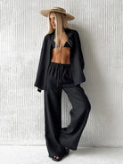 Aqua Resort Set | Lightweight Cotton Two-Piece Resort Wear for Women 3