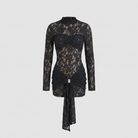 Camilla black lace sheath mini dress 5