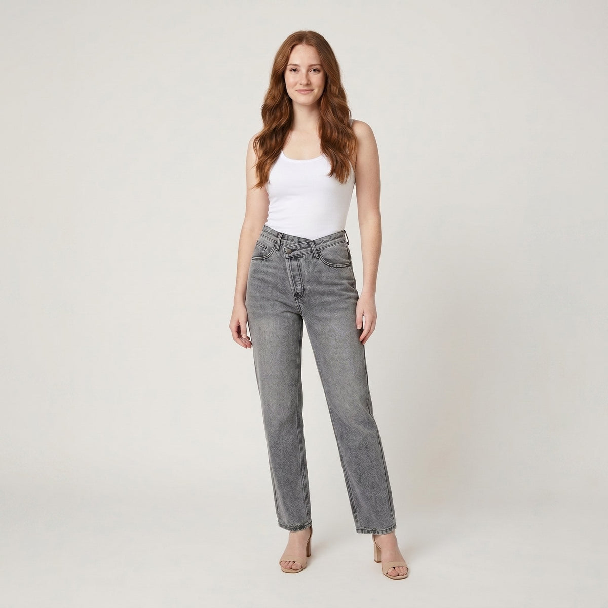 Astra Mens Jeans | Straight Leg, Asymmetric Waist, Cotton Blend 1