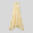 Auden Midi Dress | Sheer Organza Overlay, High-Low Hem, A-Line Summer Dress 4