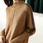 Ava Black Dress | High Neck, Tunic Length, Relaxed Fit 3