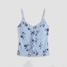 Ava Floral Cami Top | Fitted, Frill Detail, Perfect for Going Out 4