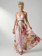 Ava Floral Maxi Dress | Lightweight, Sleeveless Halter for Summer 7