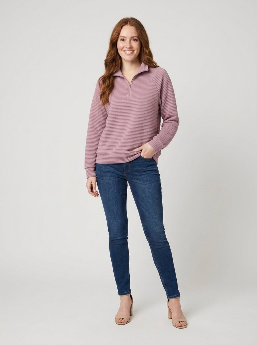 Ava Half-Zip Pullover | Soft Fabric, Flattering Fit 0