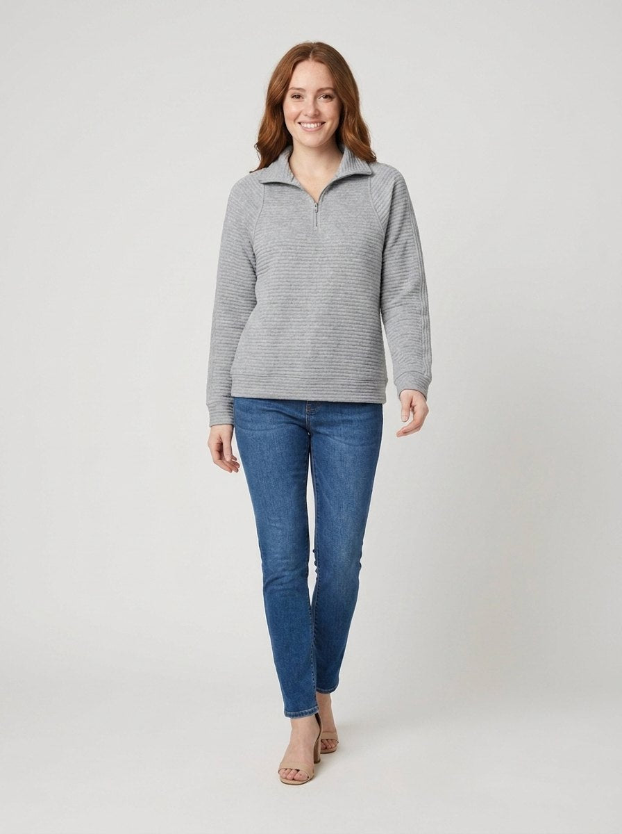 Ava Half-Zip Pullover | Soft Fabric, Flattering Fit 2