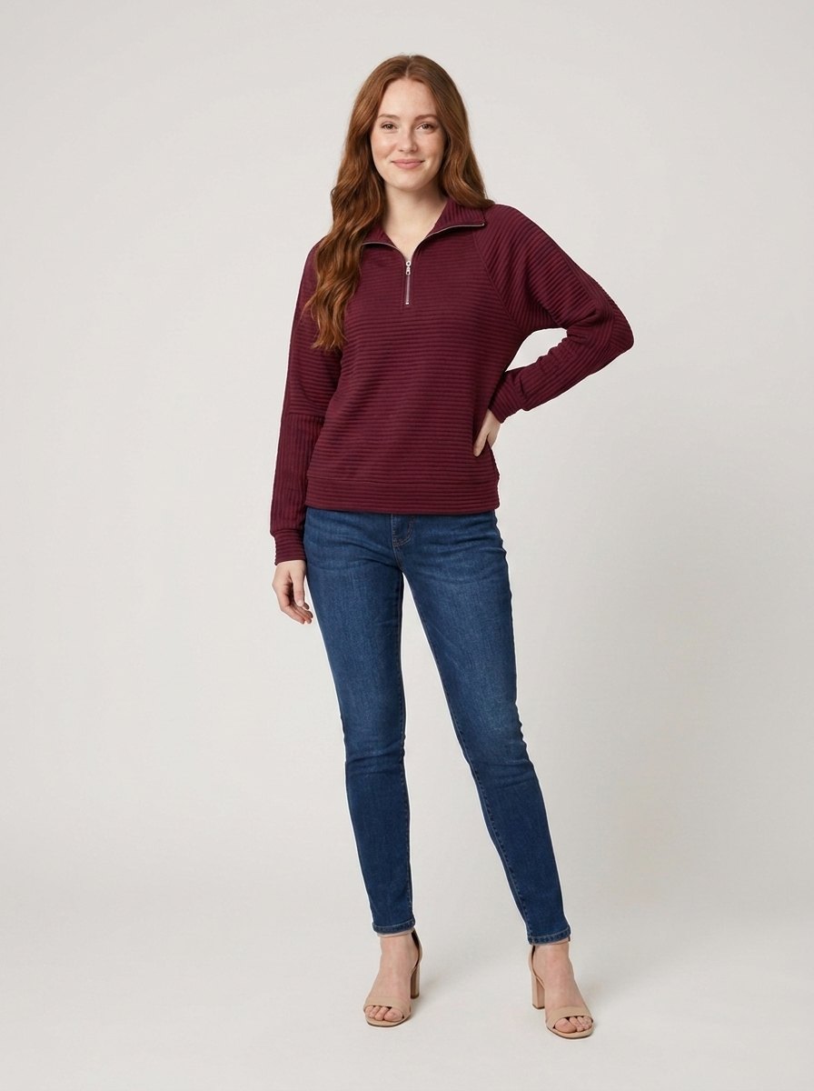 Ava Half-Zip Pullover | Soft Fabric, Flattering Fit 4