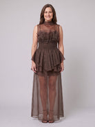 Aveline Maxi Dress | One Shoulder, Ruffled Tiered Design for Women 0