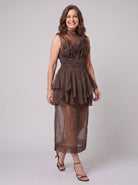 Aveline Maxi Dress | One Shoulder, Ruffled Tiered Design for Women 2