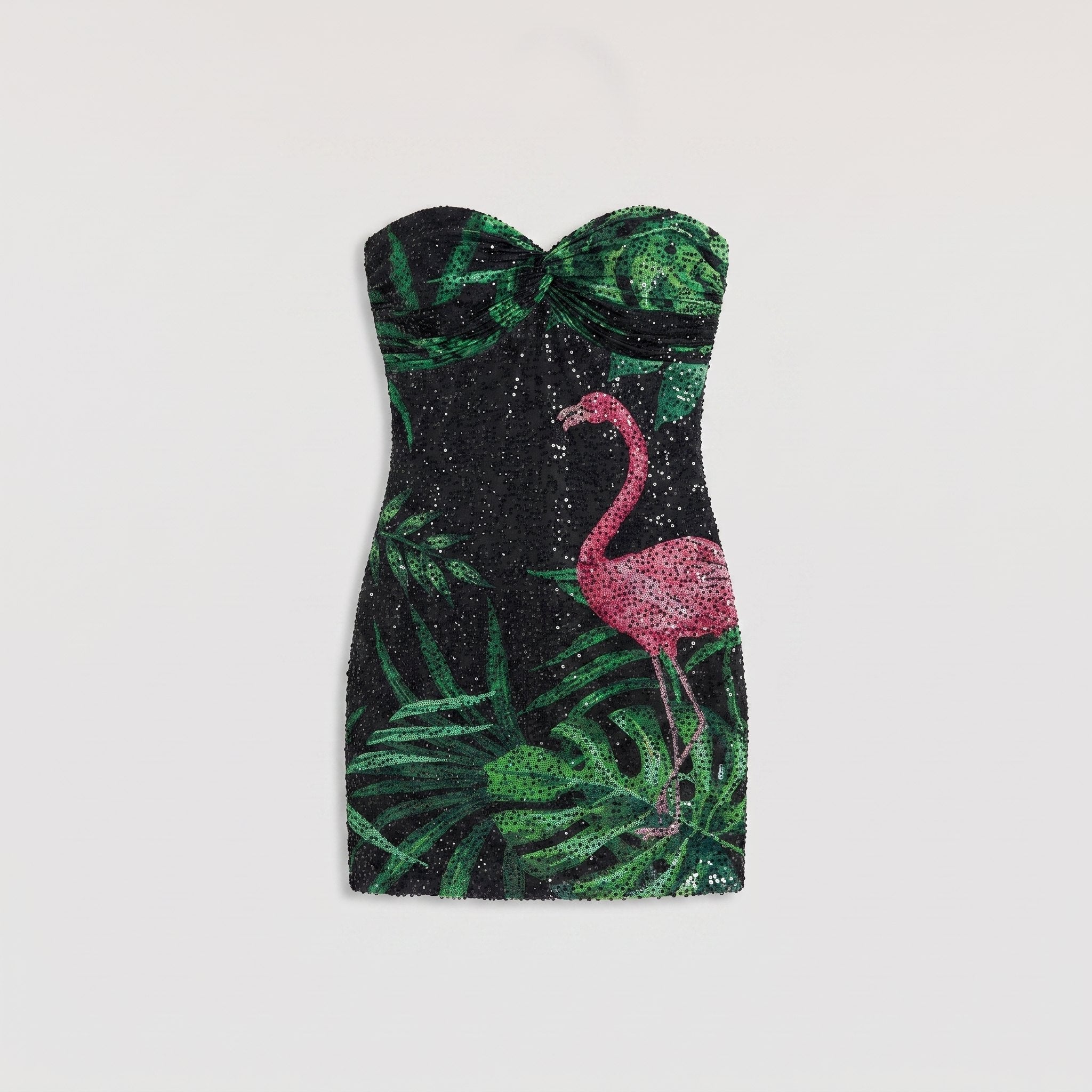 Aveline Mini Dress | Strapless, Beaded Mesh, Bodycon Fit 4