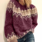 Aveline Womens Sweater | Mohair-Blend, Ribbed Cuffs, Soft Texture 3