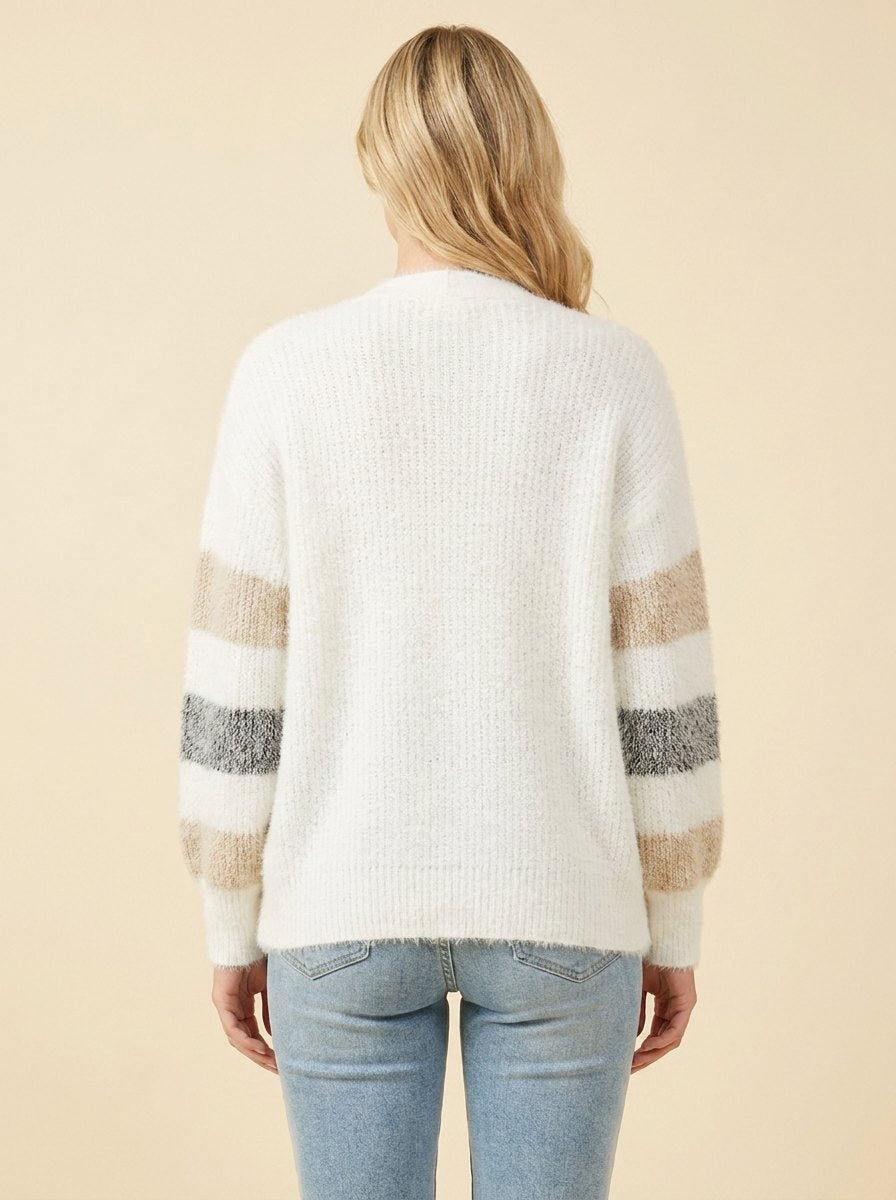 Ayla Long Cardigan | Striped, Relaxed Fit, Button-Down 3