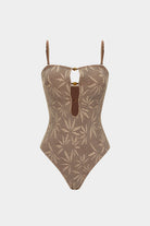 Bella One Piece Swimsuit | Textured Polyester Blend, Slim Fit 0