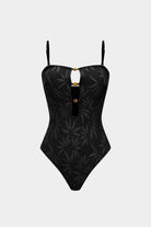 Bella One Piece Swimsuit | Textured Polyester Blend, Slim Fit 2