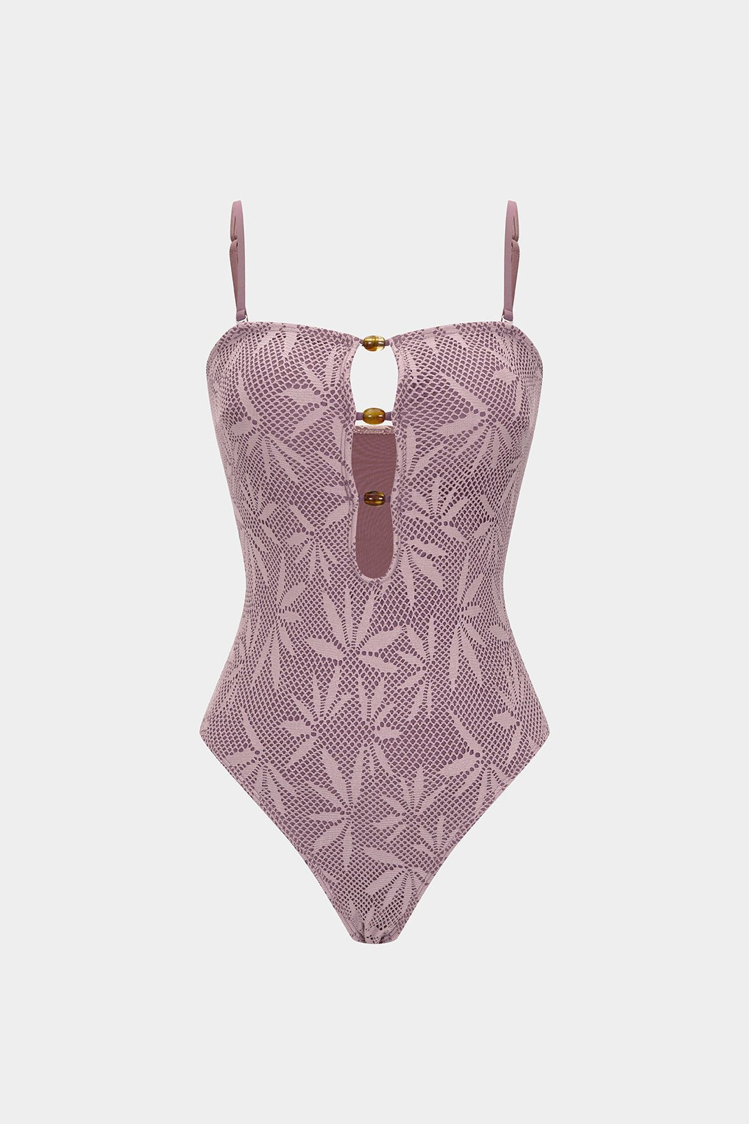 Bella One Piece Swimsuit | Textured Polyester Blend, Slim Fit 3