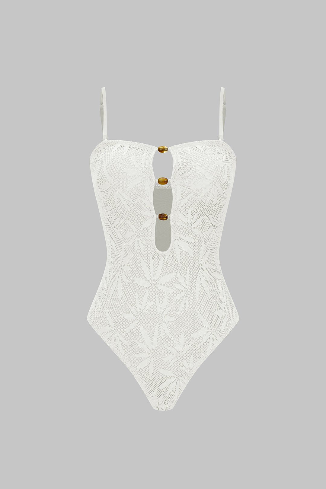 Bella One Piece Swimsuit | Textured Polyester Blend, Slim Fit 4