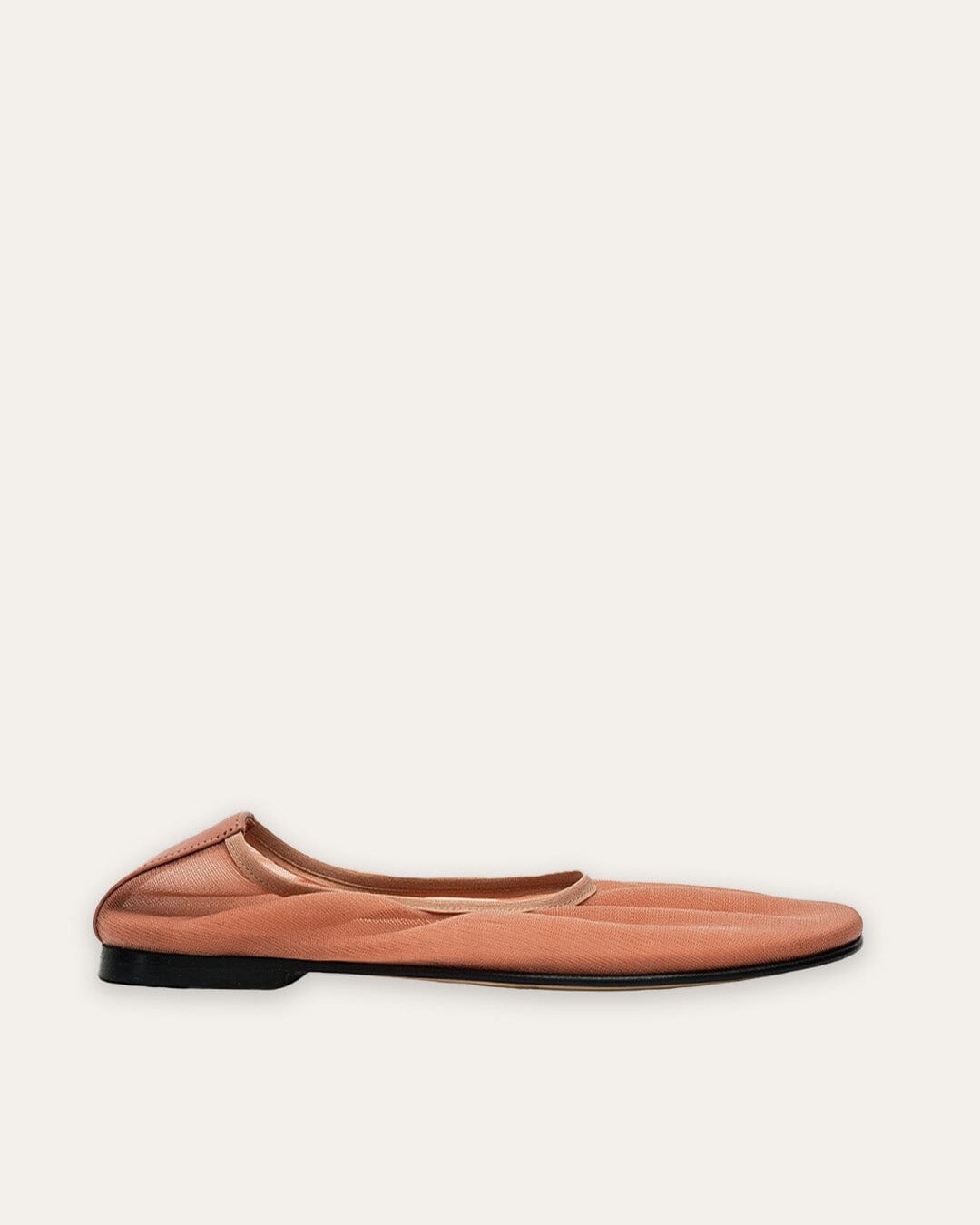 Bella Scrunch Heels | Sheer Rose Mesh, Leather Insole 0