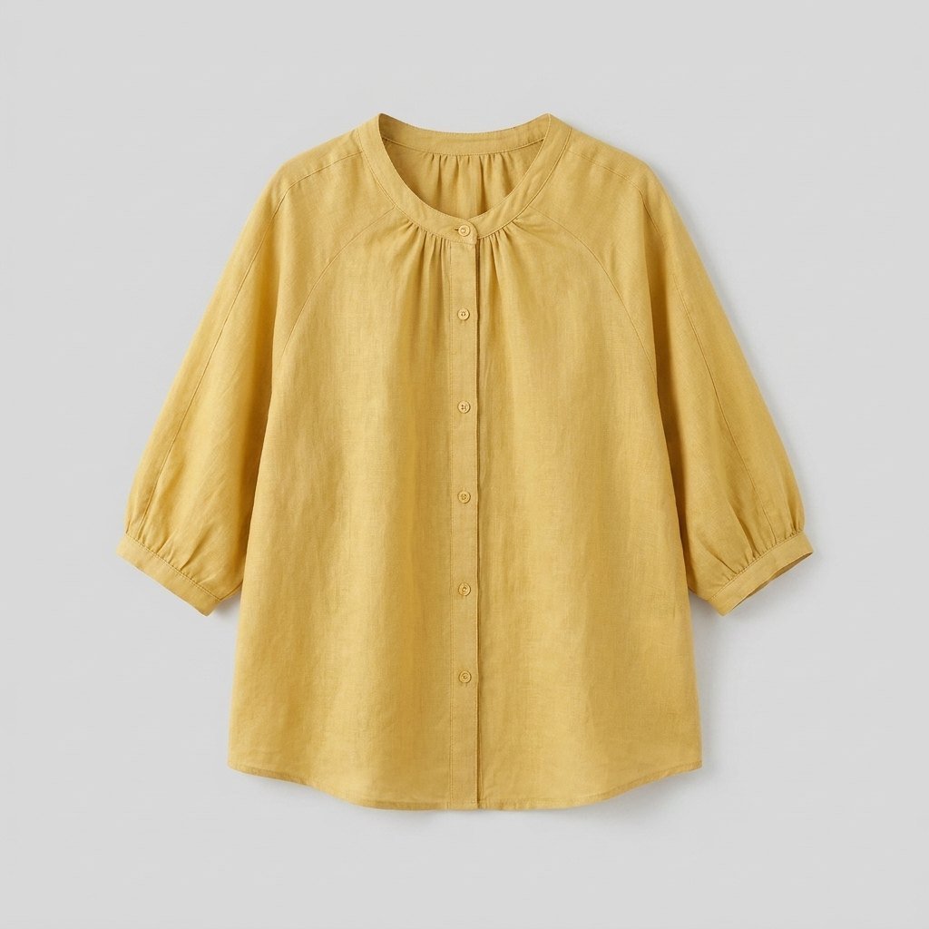 Bella White Blouse | Linen, Loose Fit Summer Top for Women 3