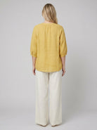 Bella White Blouse | Linen, Loose Fit Summer Top for Women 4