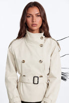 Belted Double-Breasted Trench Jacket 1