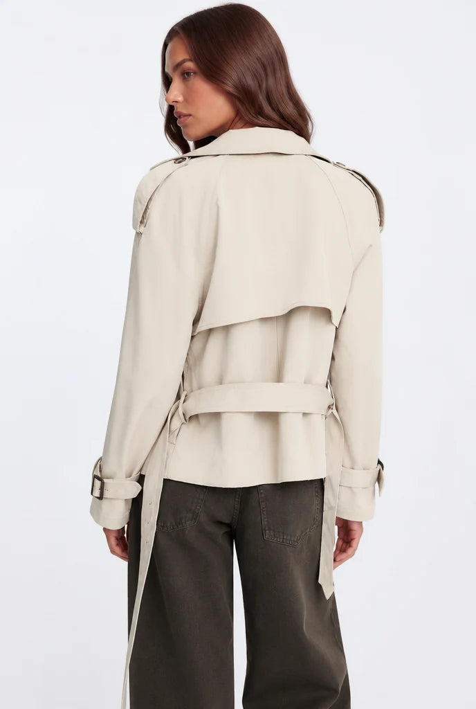Belted Double-Breasted Trench Jacket 3