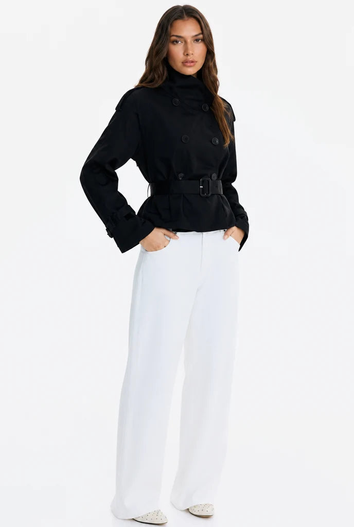 Belted Double-Breasted Trench Jacket 6