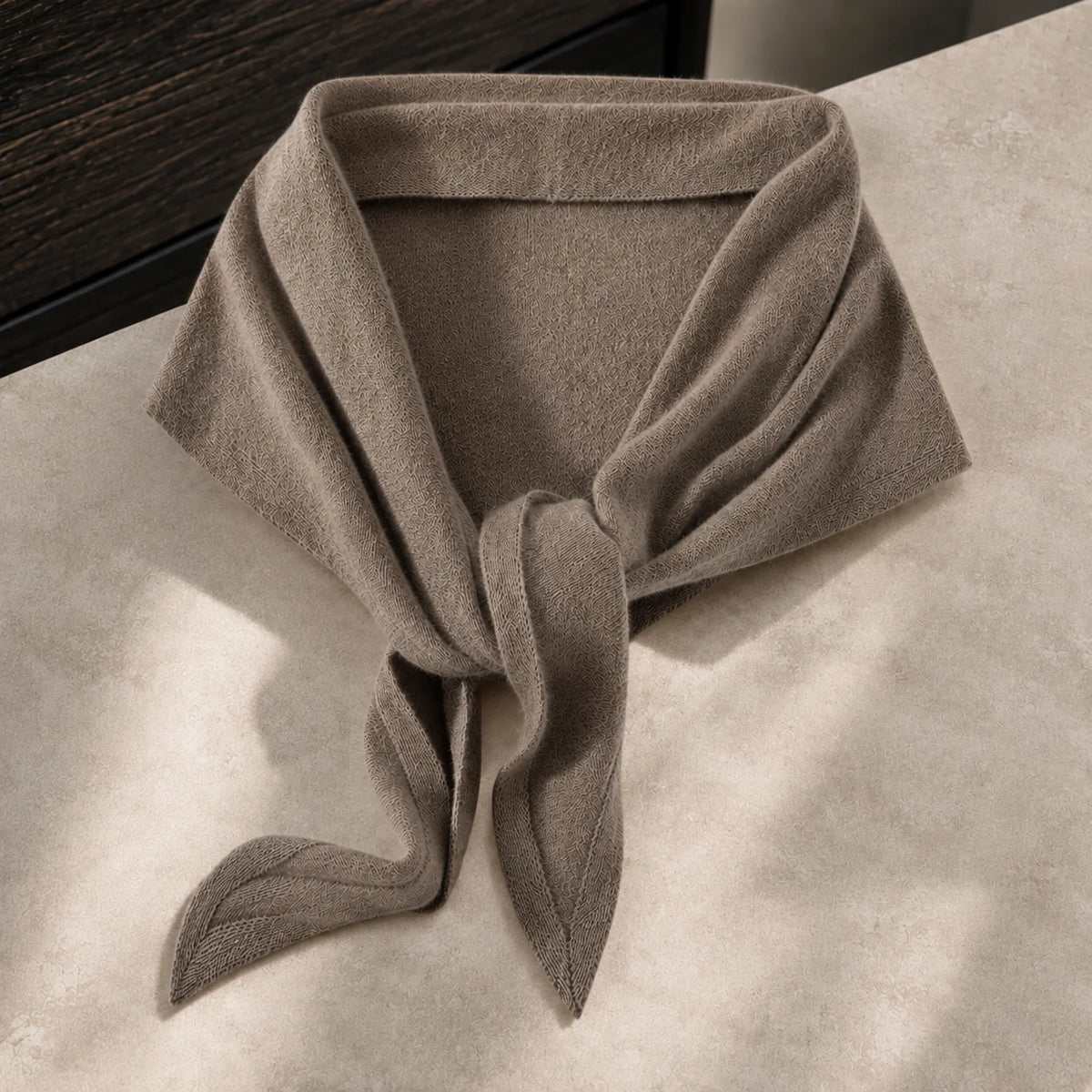Bianca-Pearl Cashmere Wrap — Soft Brushed Knit Shawl 3