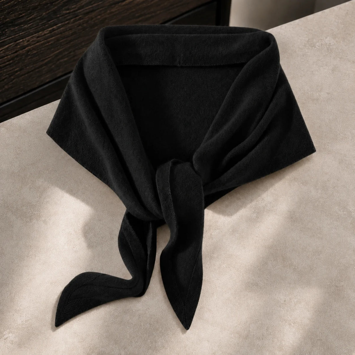 Bianca-Pearl Cashmere Wrap — Soft Brushed Knit Shawl 5