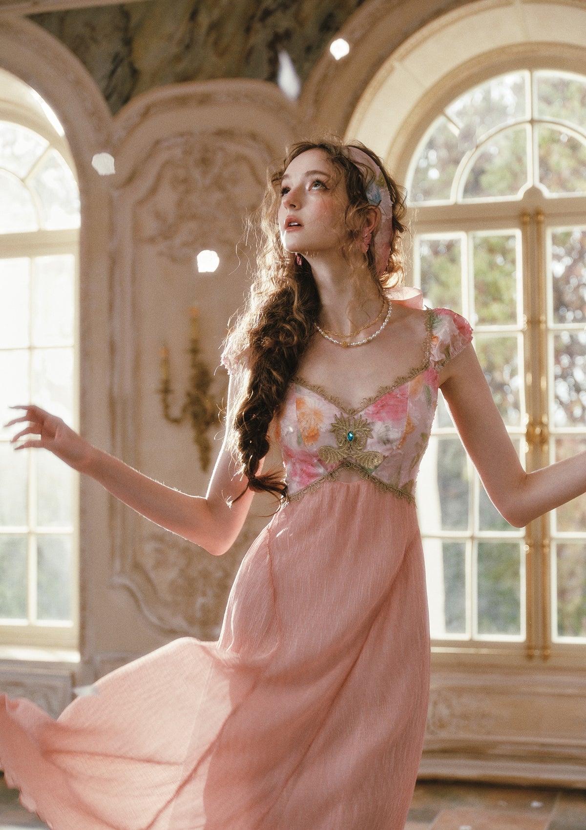 Blaze Cloud Dress | Lightweight Chiffon, Lace Embroidery Summer Dress for Women 4