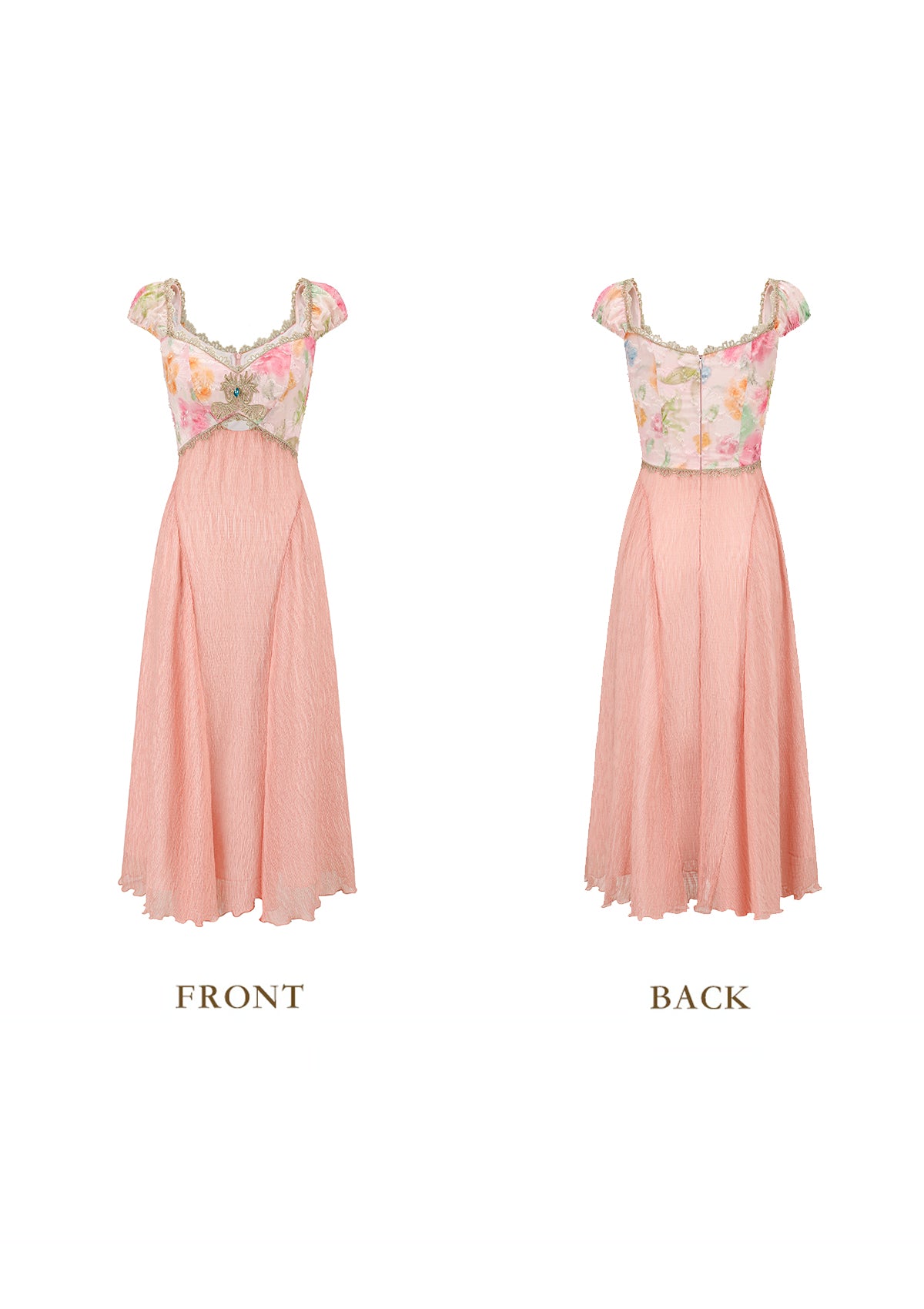 Blaze Cloud Dress | Lightweight Chiffon, Lace Embroidery Summer Dress for Women 5
