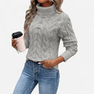 Blythe Cable-Knit Sweater for Women | Longline Fit, Chunky Knit 5