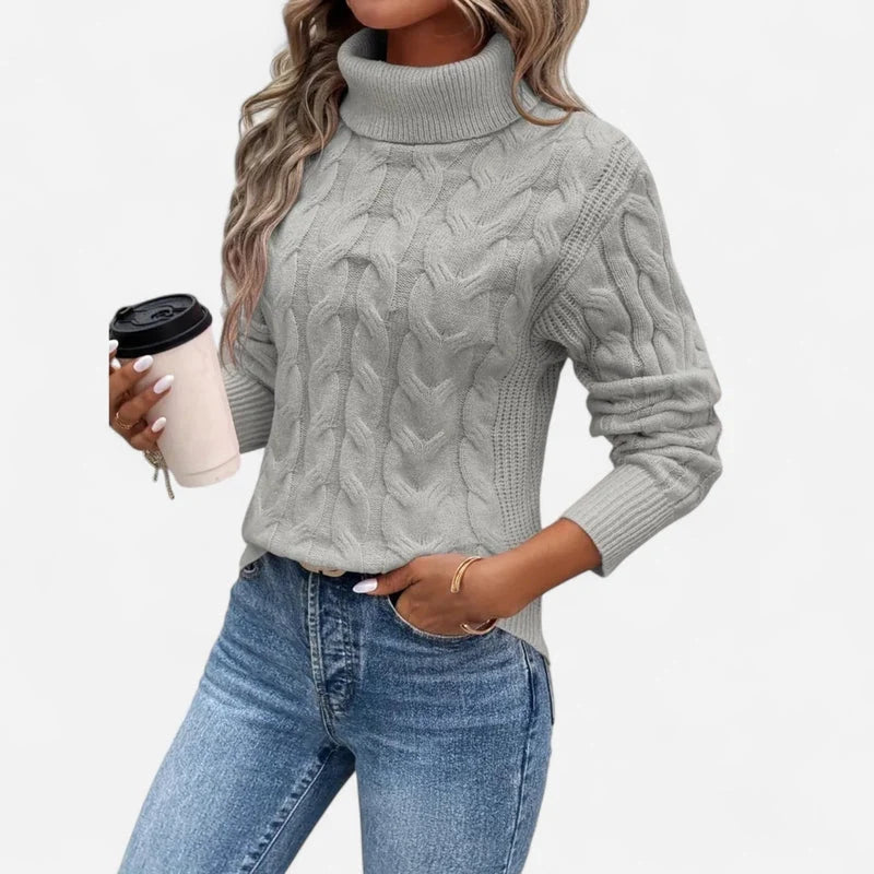 Blythe Cable-Knit Sweater for Women | Longline Fit, Chunky Knit 5