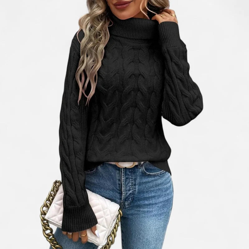 Blythe Cable-Knit Sweater for Women | Longline Fit, Chunky Knit 6