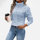 Blythe Cable-Knit Sweater for Women | Longline Fit, Chunky Knit 7