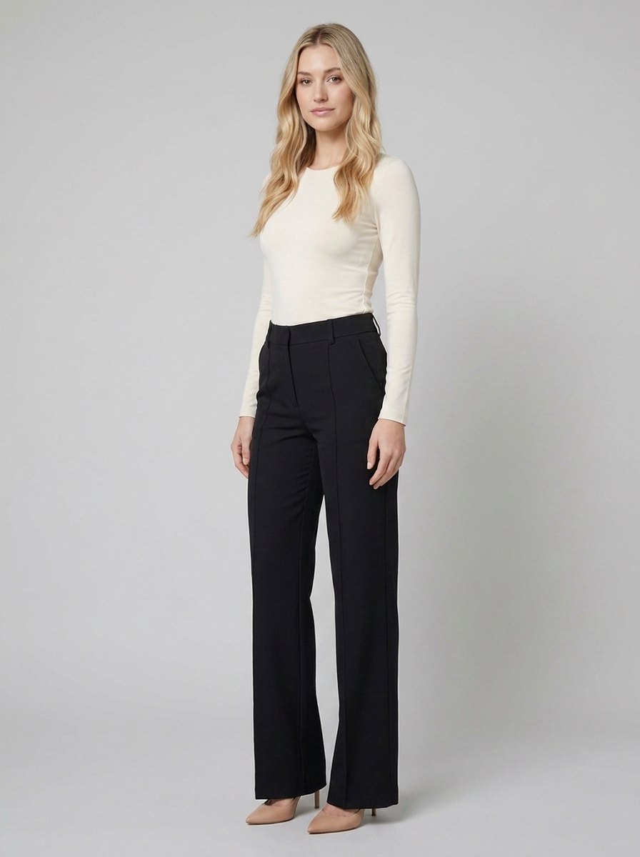Blythe Wide Leg Trousers | High-Waisted, Relaxed Fit 1