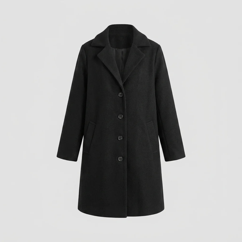 Blythe Women's Coat | Lightweight, Single-Breasted, Notch Lapel, Deep Pockets 4